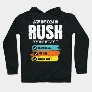 Awesome Rush checklist Hoodie